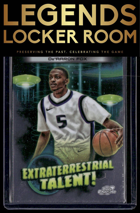 2023-24 Topps Chrome Cosmic #ET-12 De'Aaron Fox Extraterrestrial Talent