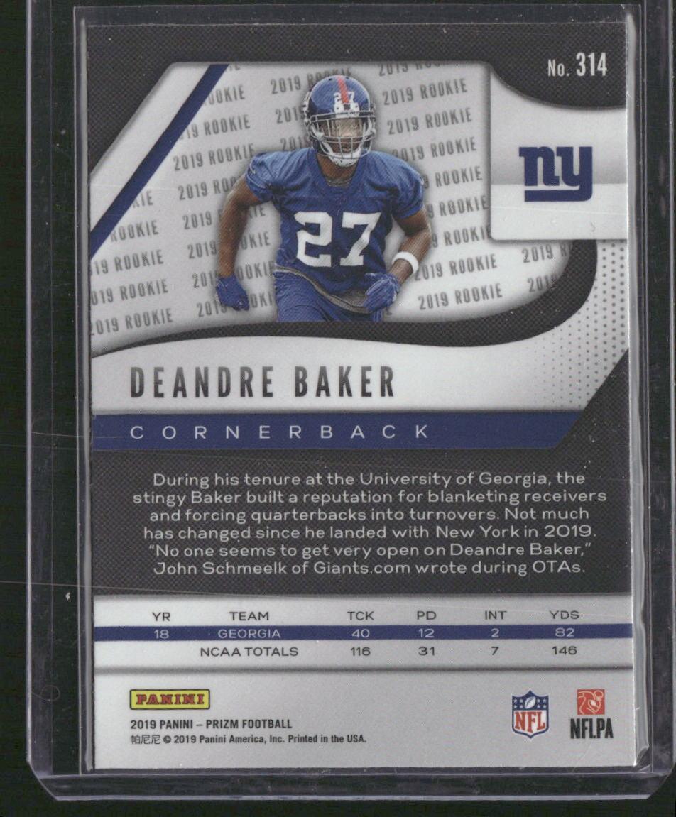 2019 Panini Prizm #314 Deandre Baker