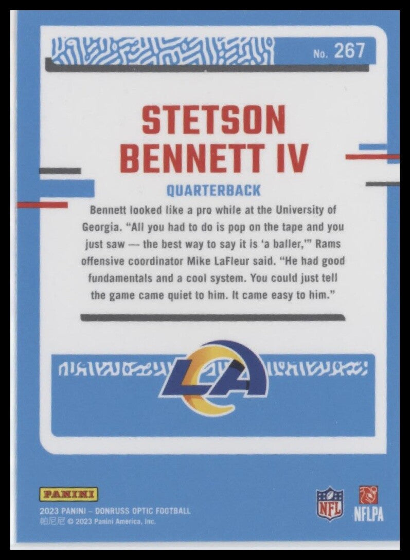 2023 Donruss Optic #267 Stetson Bennett