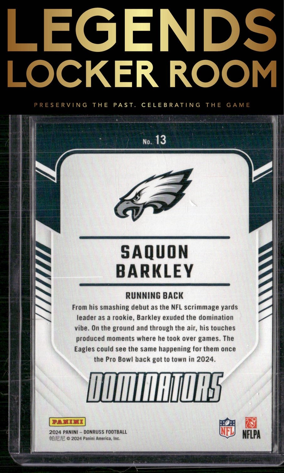 2024 Donruss #13 Saquon Barkley Dominators
