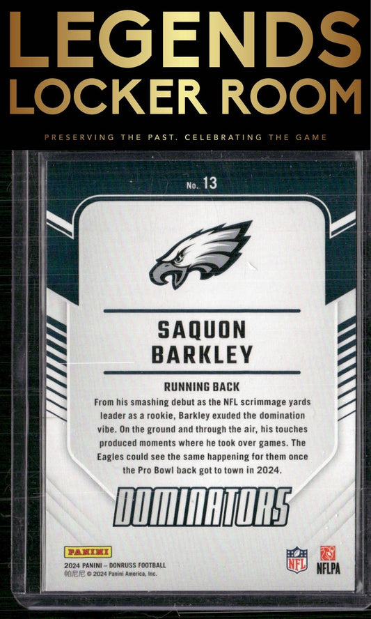 2024 Donruss #13 Saquon Barkley Dominators