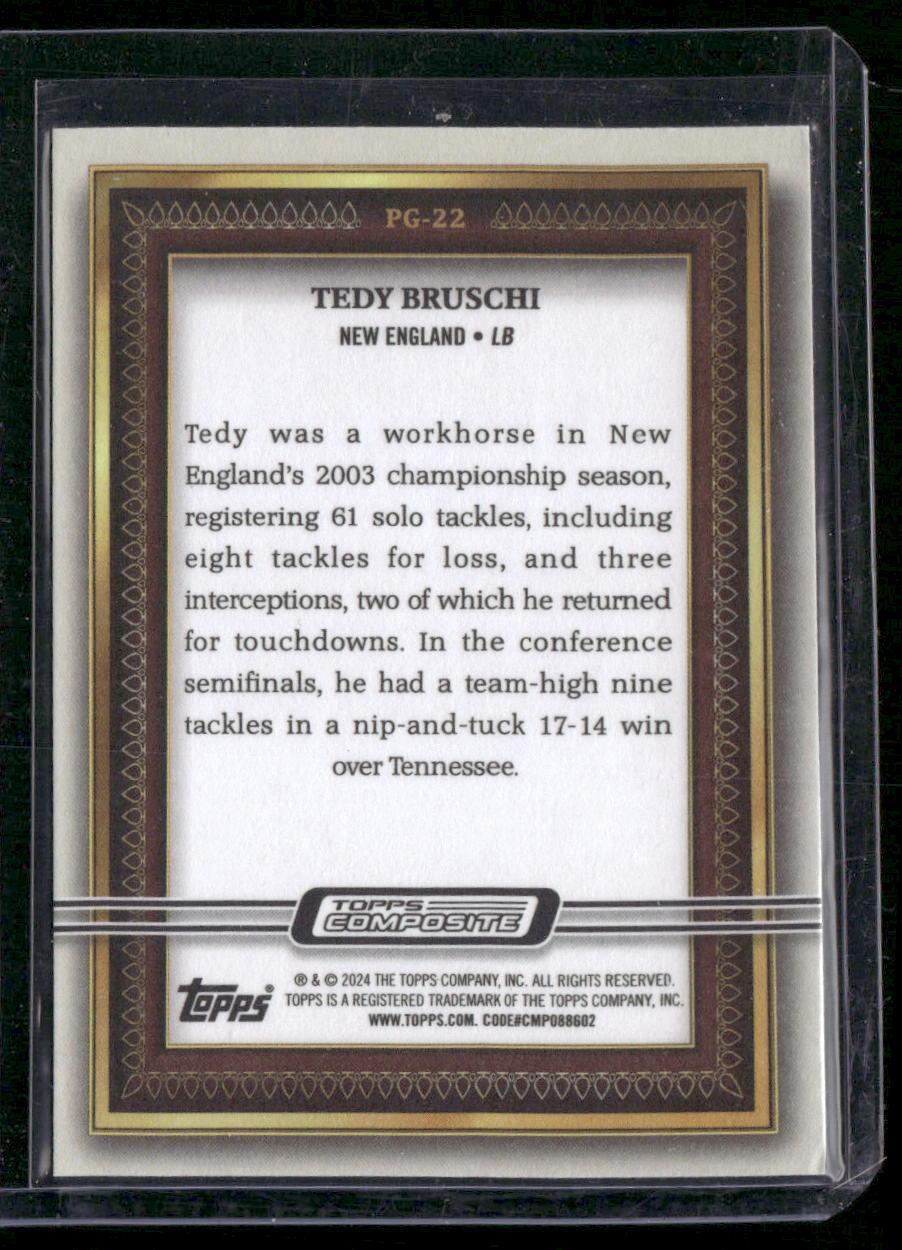 2023 Topps Composite #PG-22 Tedy Bruschi Portrait Gallery