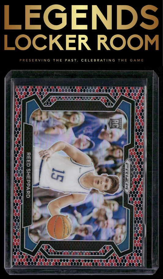 2024 Panini Prizm Draft Picks #21b Reed Sheppard Prizms Snakeskin