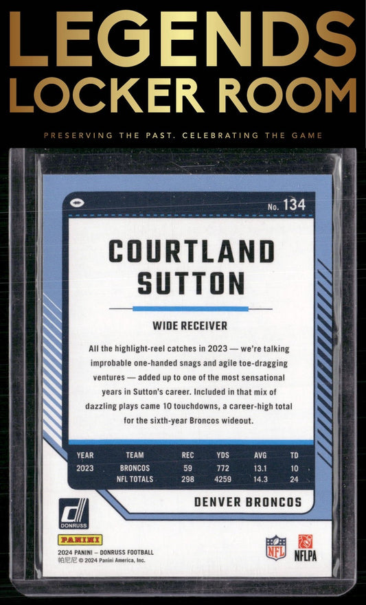 2024 Donruss #134 Courtland Sutton No Name