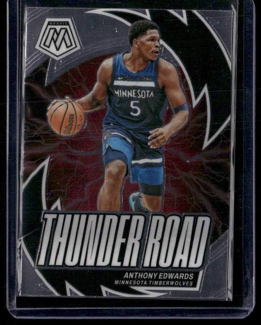 2023-24 Panini Mosaic #5 Anthony Edwards Thunder Road