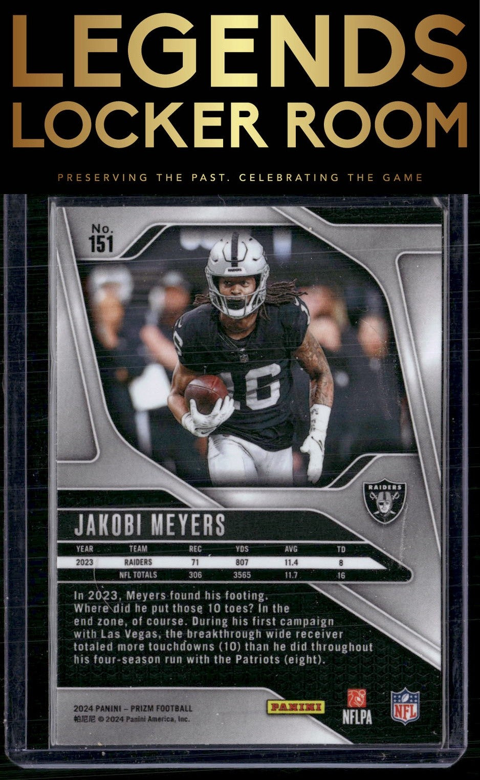 2024 Panini Prizm #151 Jakobi Meyers