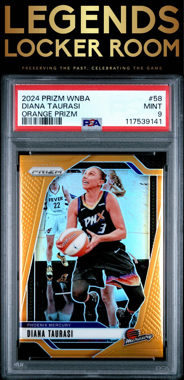 2024 Panini Prizm Wnba #58 Diana Taurasi Orange Prizm PSA 9