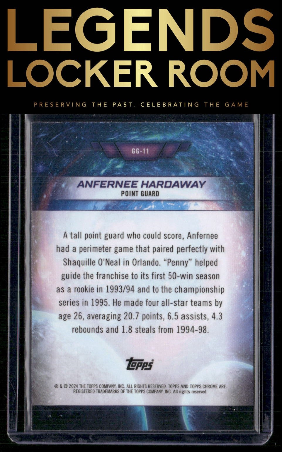 2023-24 Topps Chrome Cosmic #GG-11 Anfernee Hardaway Galaxy Greats