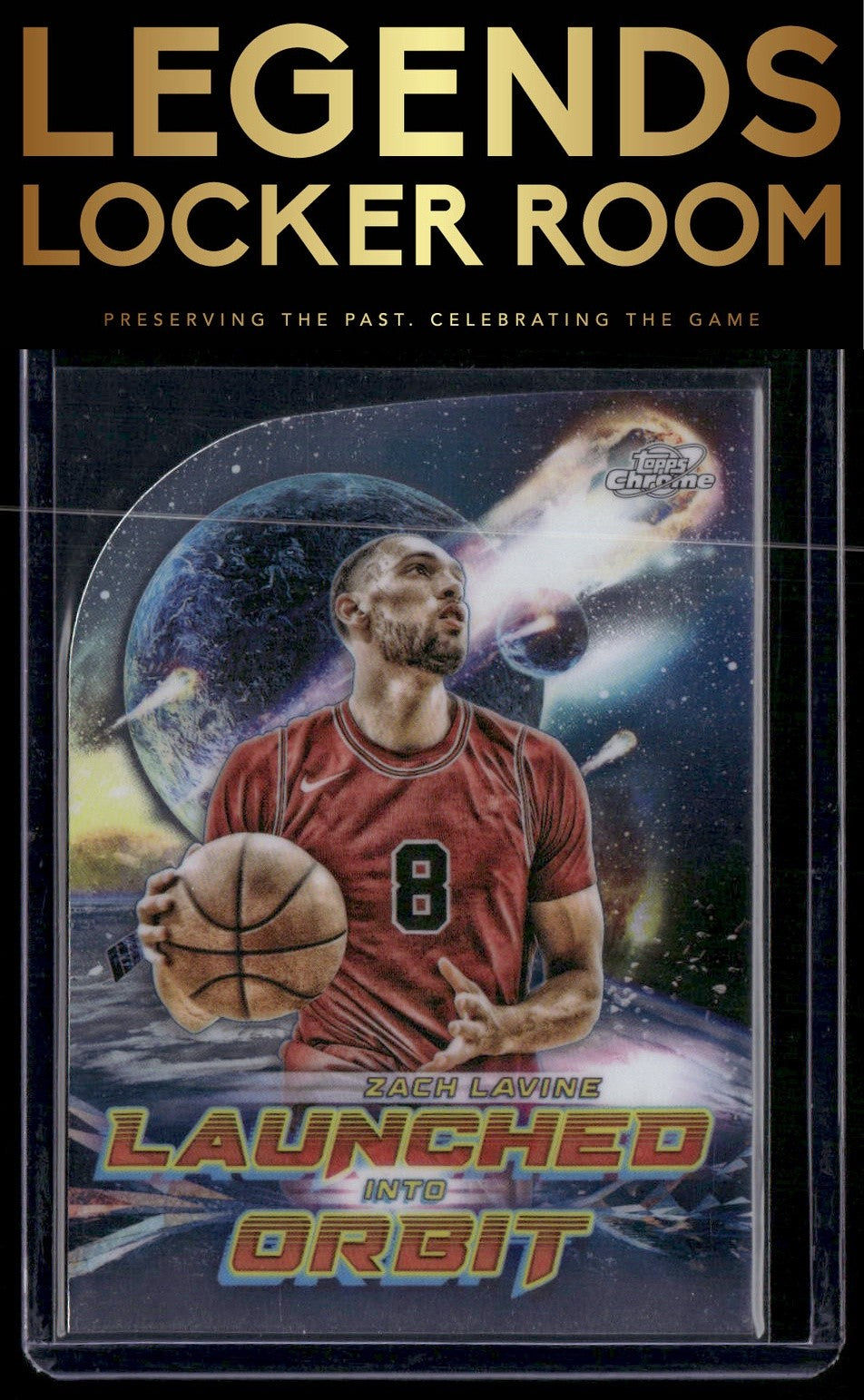 2023-24 Topps Chrome Cosmic #LIO-12 Zach Lavine Launched Into Orbit