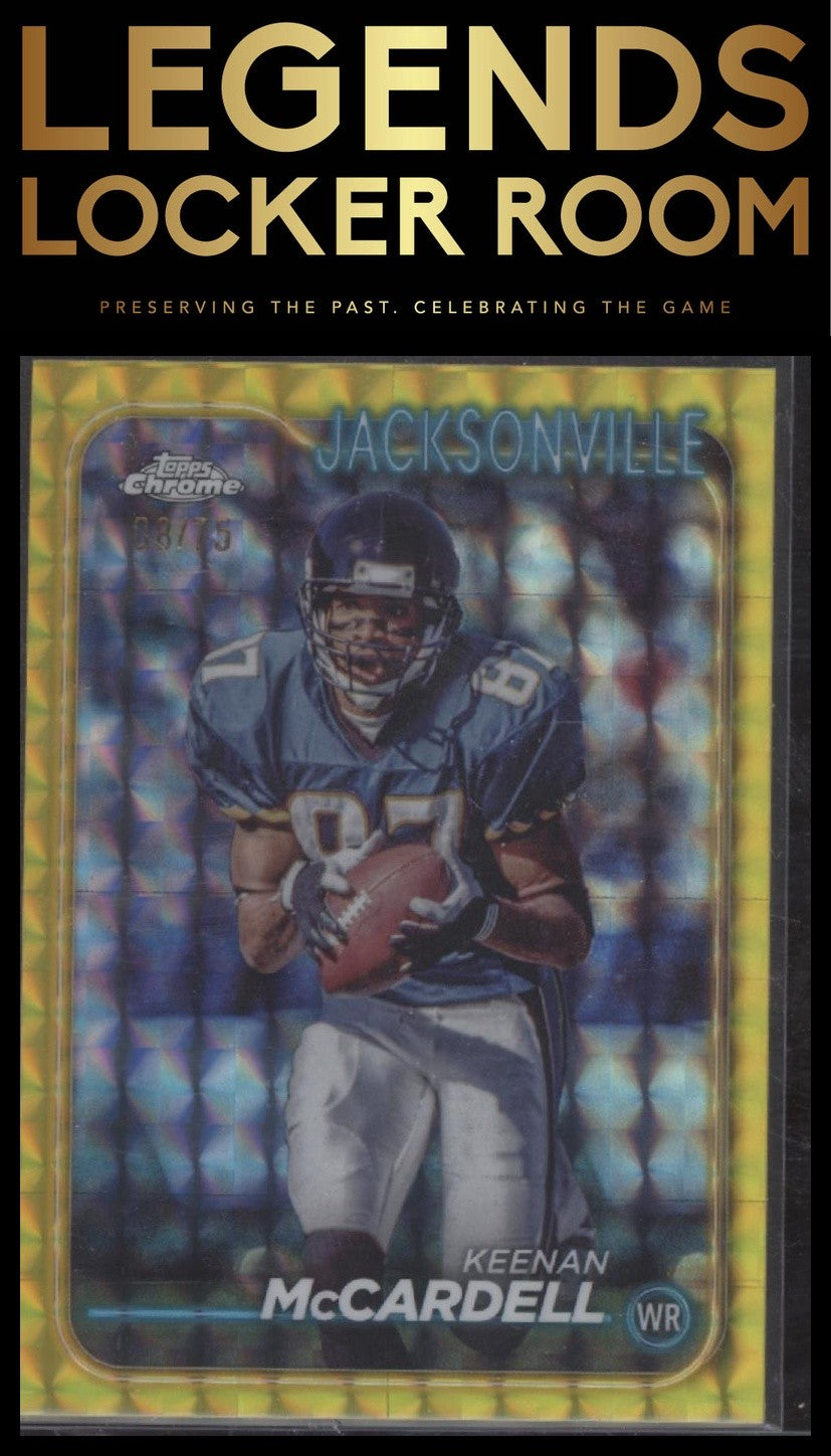 2024 Topps Chrome #90 Keenan McCardell Yellow Geometric Refractor #/75