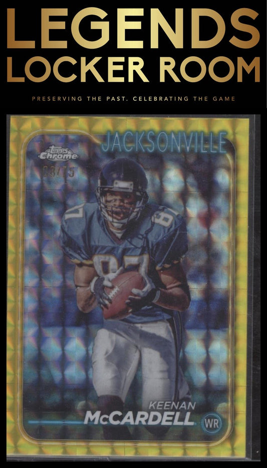 2024 Topps Chrome #90 Keenan McCardell Yellow Geometric Refractor #/75