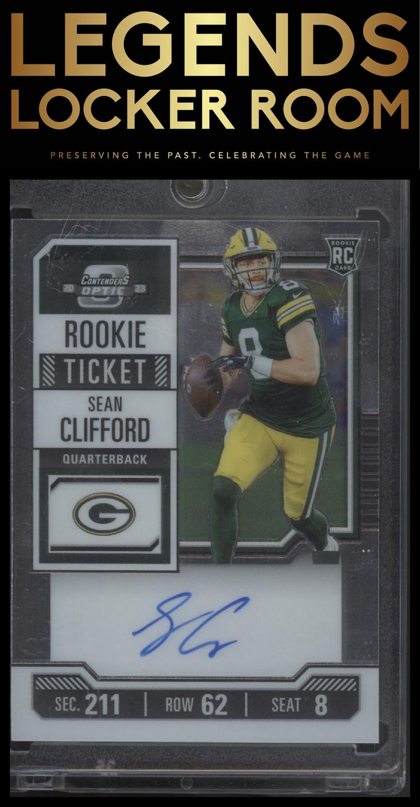2023 Panini Contenders Optic #132 Sean Clifford Rookie Ticket Autograph
