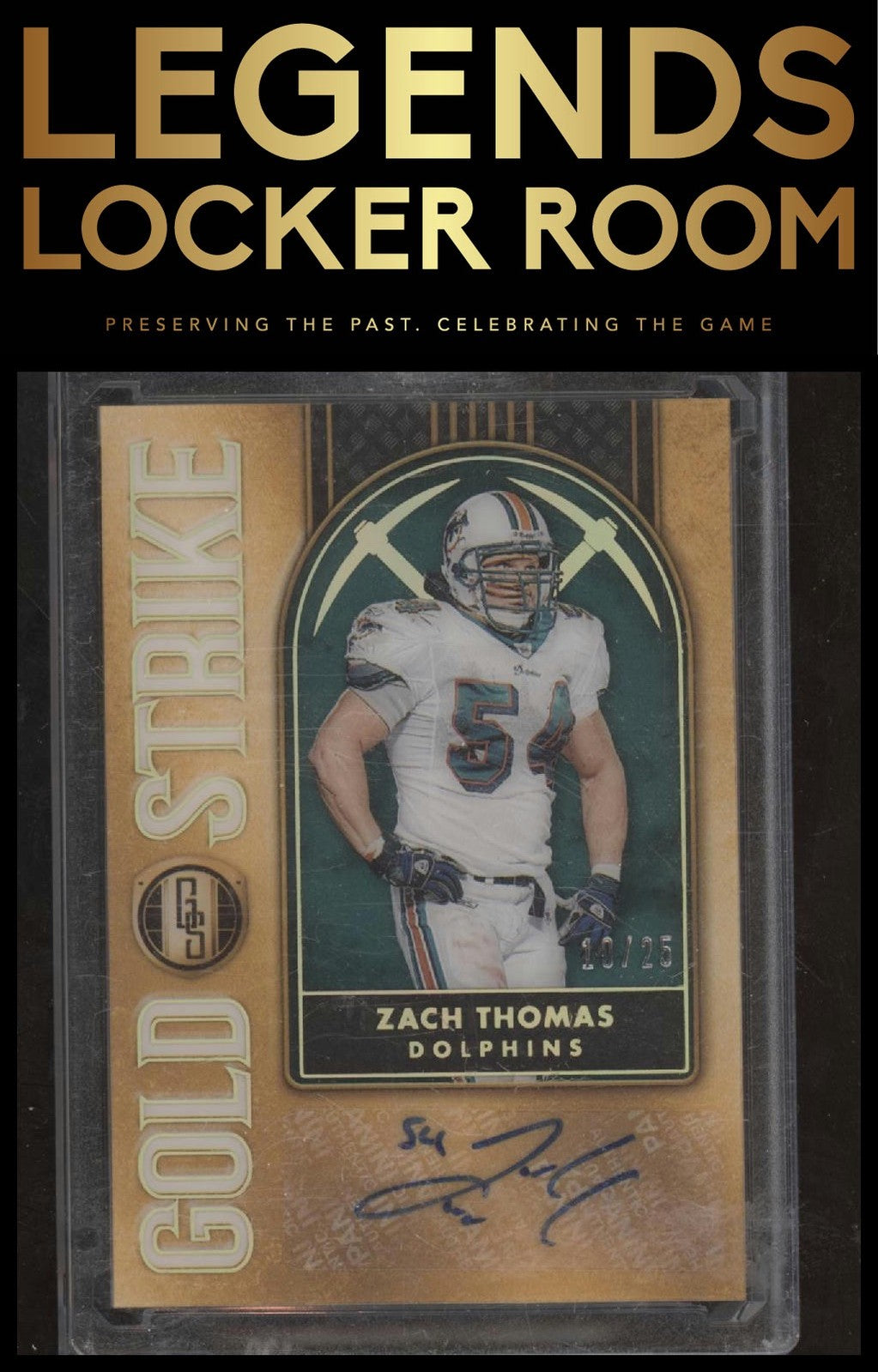 2023 Panini Gold Standard #GS-ZT Zach Thomas Gold Strike #/25