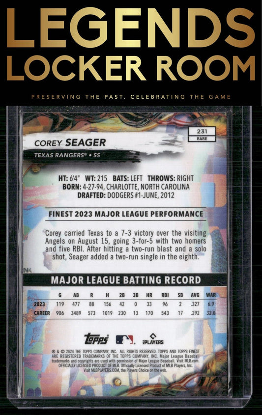 2024 Finest #231 Corey Seager