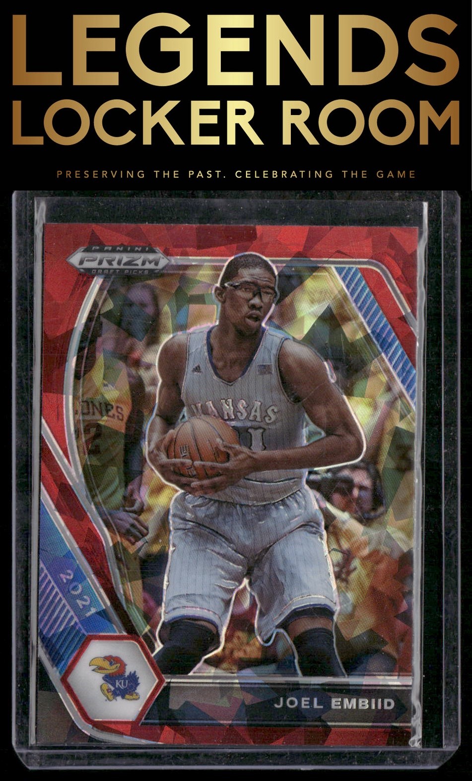 2021 Panini Prizm Draft Picks #59 Joel Embiid Red Ice