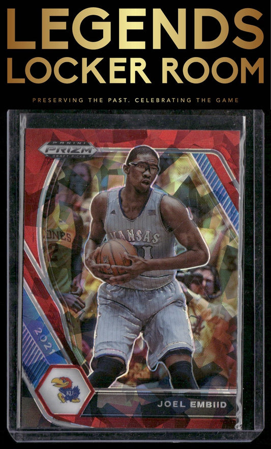 2021 Panini Prizm Draft Picks #59 Joel Embiid Red Ice