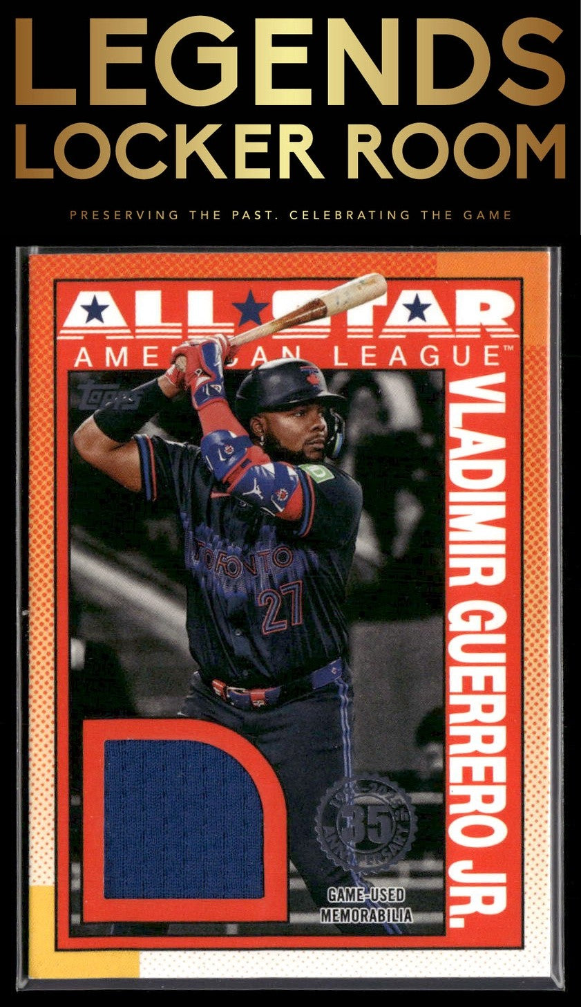 2025 Topps Vladimir Guerrero Jr. 1990 Topps Baseball 35th All-Stars Relics