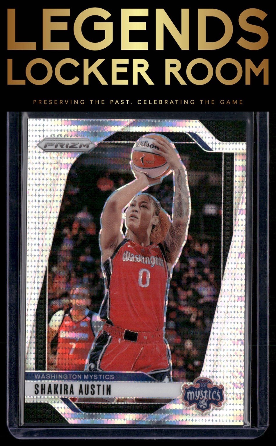 2024 Panini Prizm WNBA #134 Shakira Austin Pulsar Prizms #/499