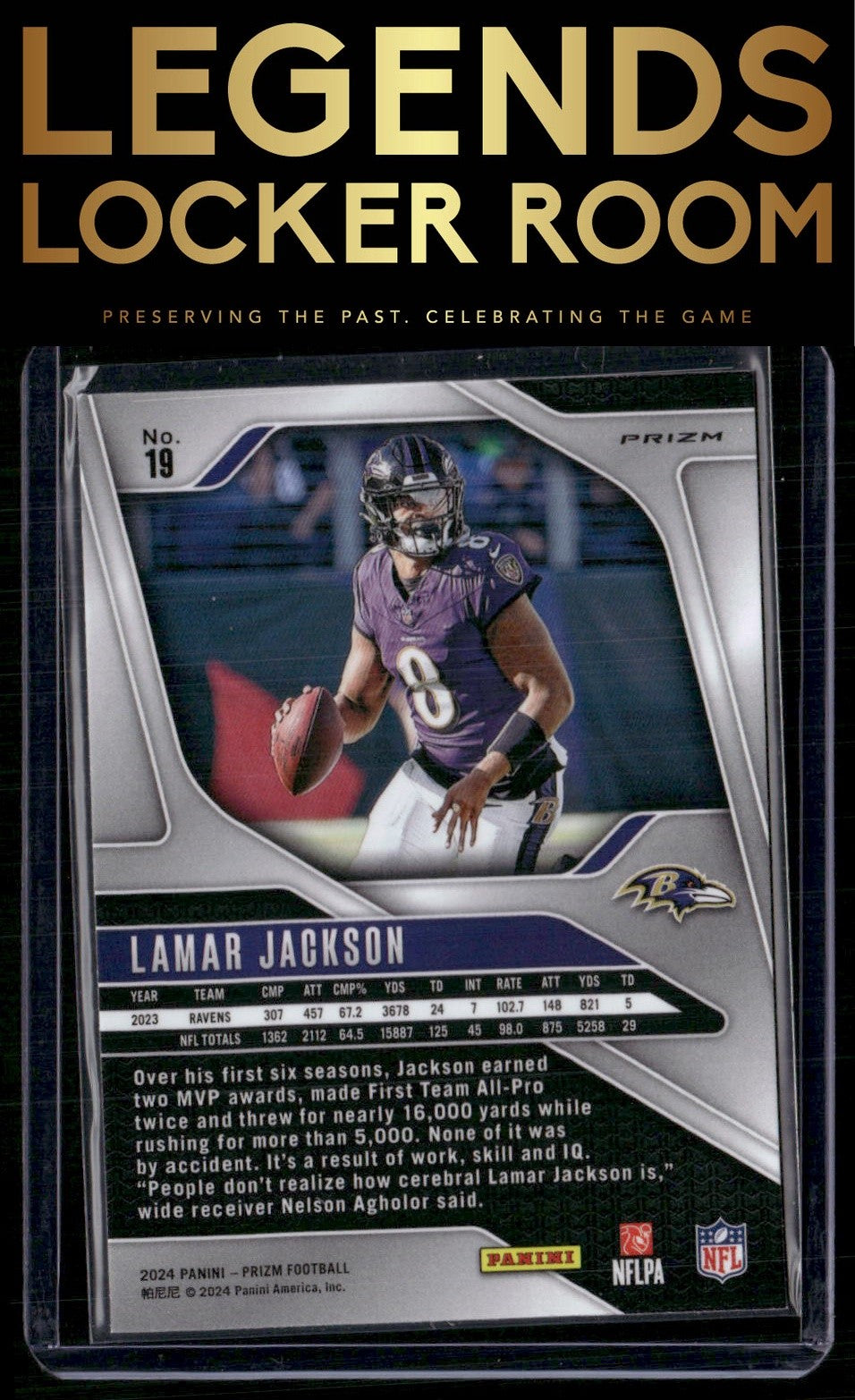 2024 Panini Prizm #19 Lamar Jackson Silver