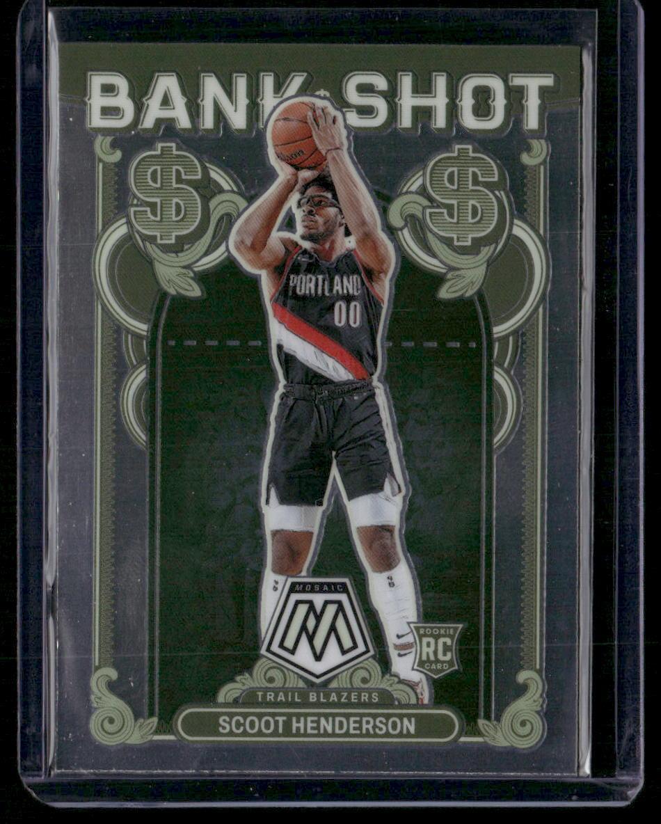 2023-24 Panini Mosaic #18 Scoot Henderson Bank Shot