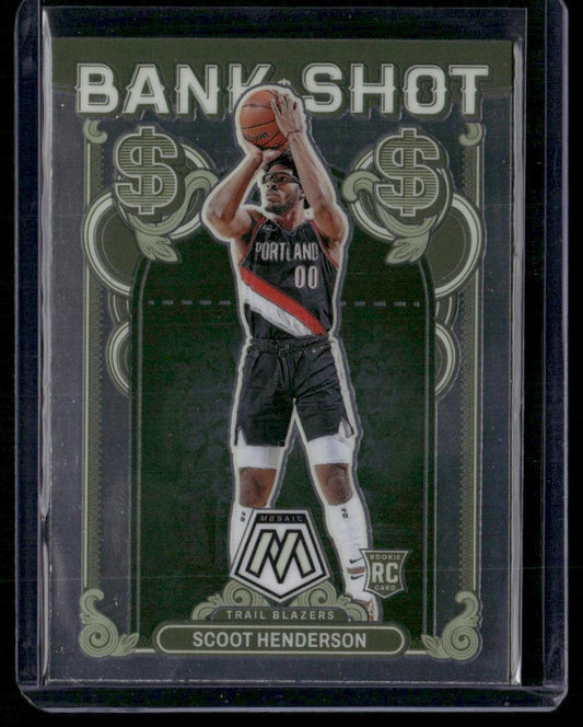 2023-24 Panini Mosaic #18 Scoot Henderson Bank Shot