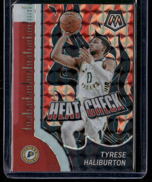 2023-24 Panini Mosaic #14 Tyrese Haliburton Heat Check