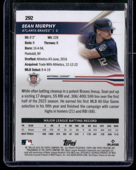 2024 Topps Pristine #292 Sean Murphy
