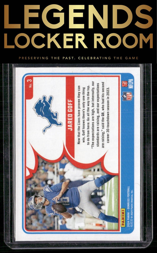 2024 Donruss #3 Jared Goff Action All-Pros