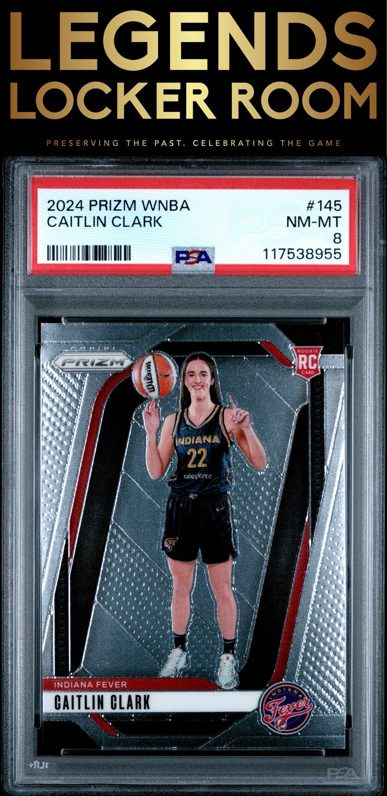 2024 Panini Prizm Wnba #145 Caitlin Clark PSA 8