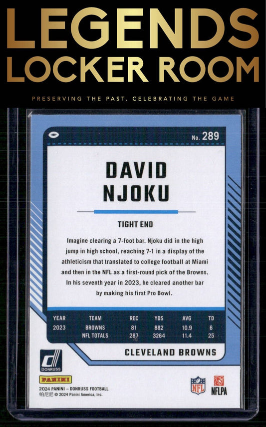 2024 Donruss #289 David Njoku