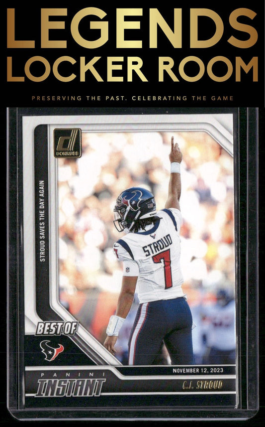 2024 Donruss #1 C.J. Stroud Best of Panini Instant