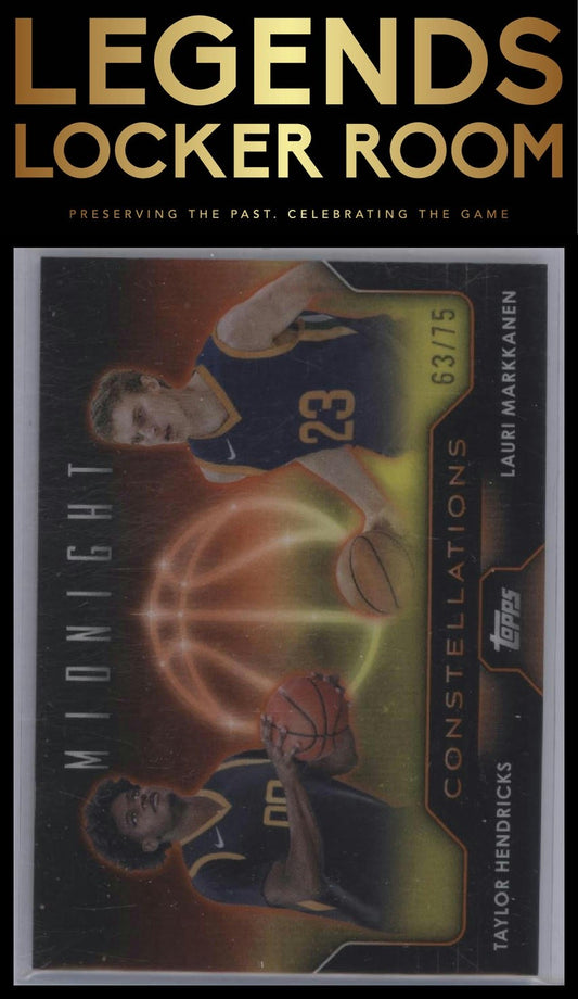 2023-24 Topps Midnight Taylor Hendricks/Lauri Markkanen Constellations /75