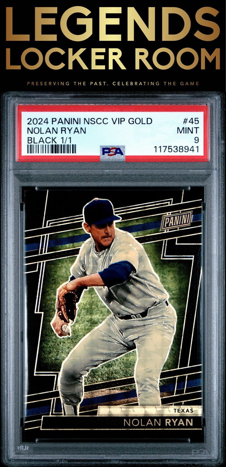 2024 Panini National Sports Convention #45 Nolan Ryan Black 1/1 PSA 9