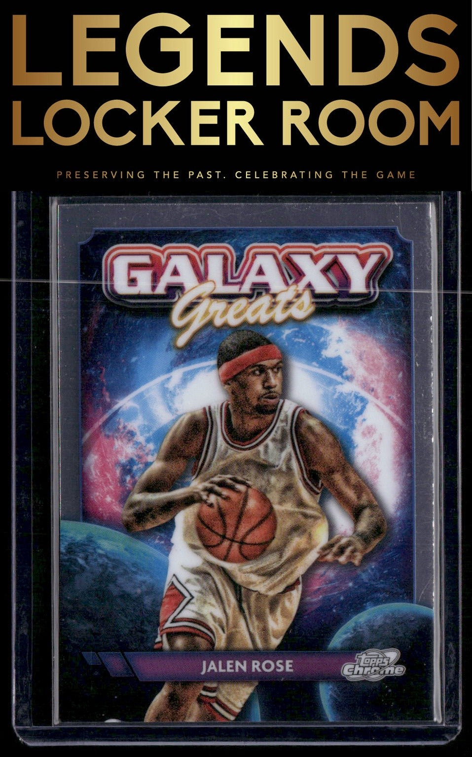 2023-24 Topps Chrome Cosmic #GG-22 Jalen Rose Galaxy Greats