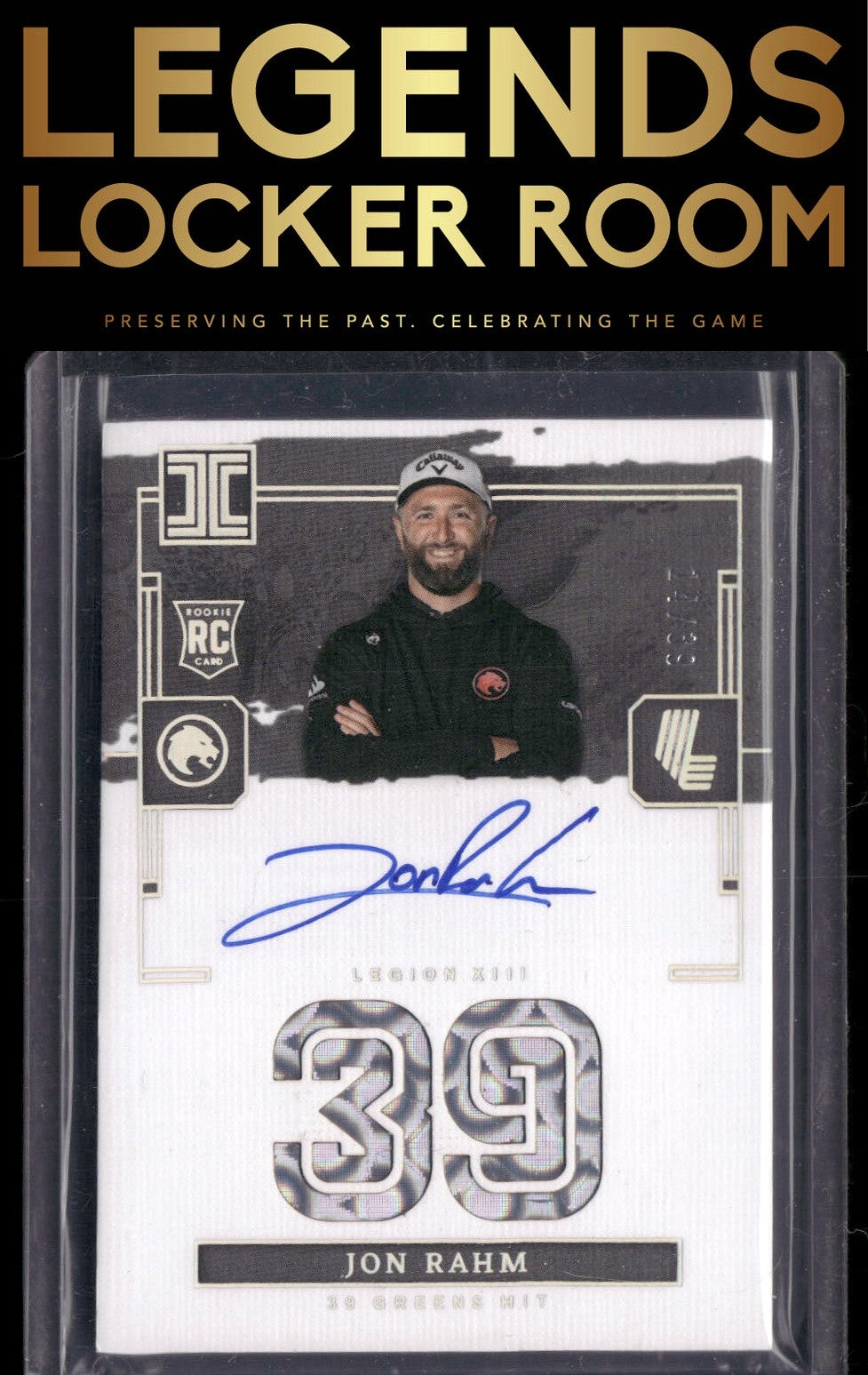 2024 Panini Impeccable LIV #IG-JR2 Jon Rahm Impeccable Greens Signatures #/39