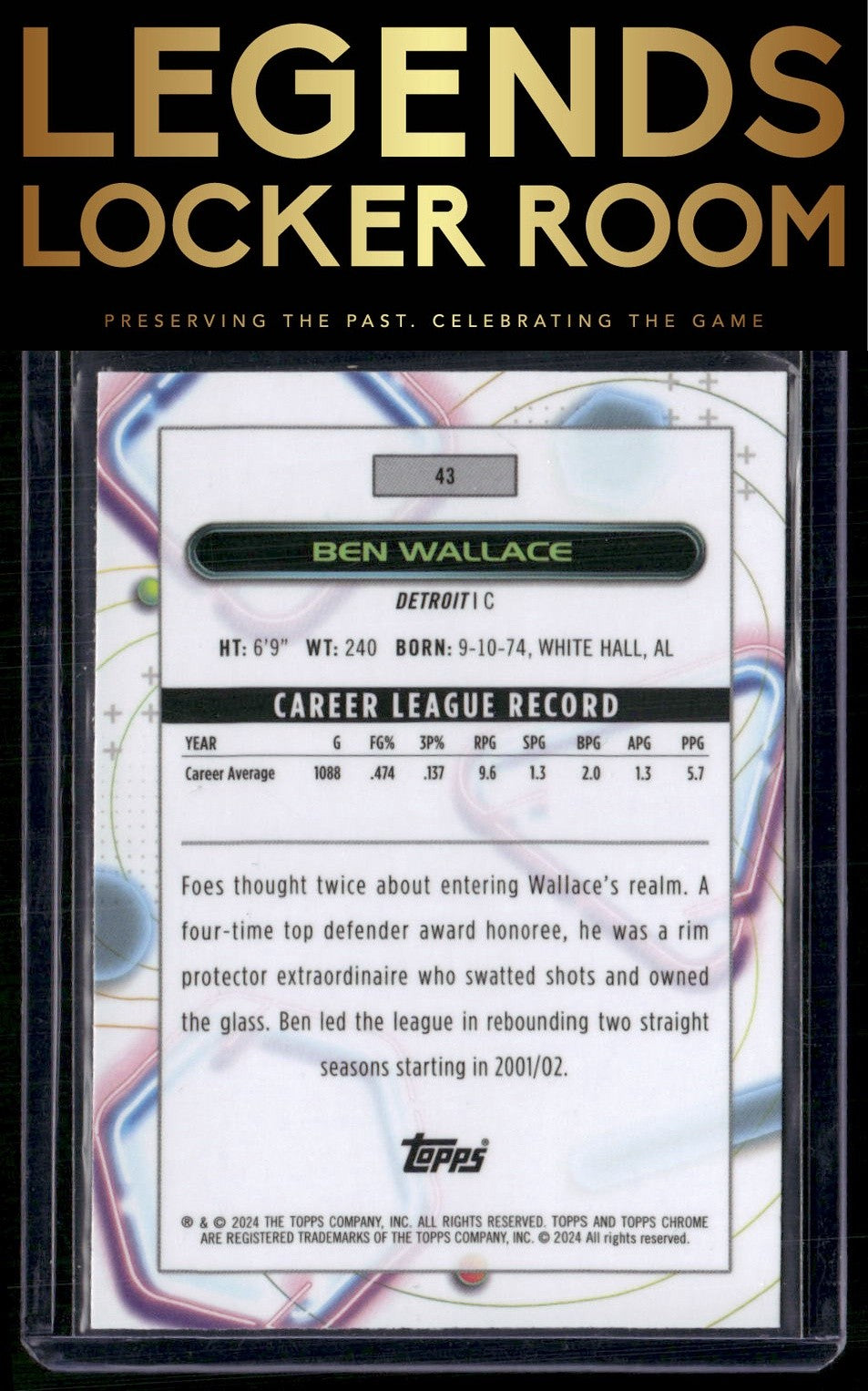 2023-24 Topps Chrome Cosmic #43 Ben Wallace