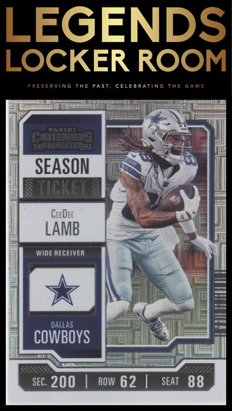 2023 Panini Contenders #27 CeeDee Lamb Season Ticket Retail