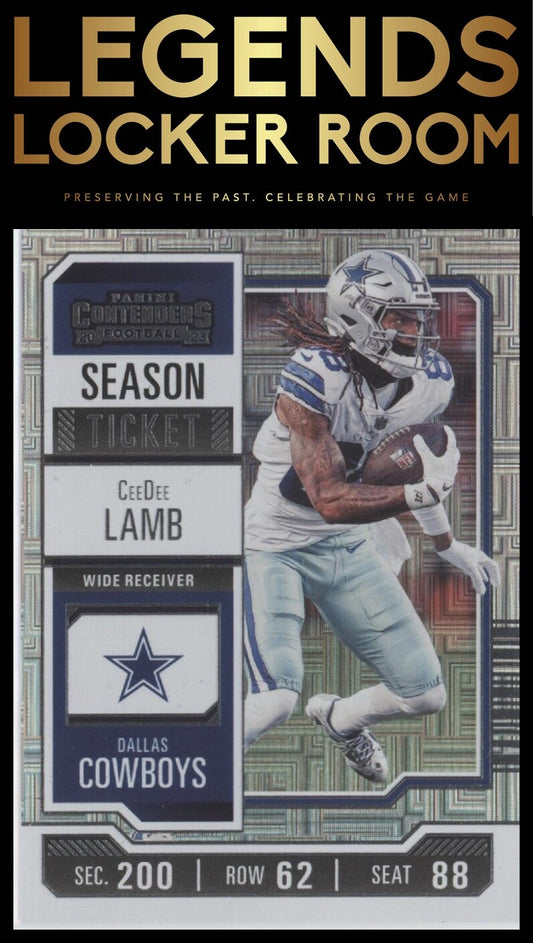2023 Panini Contenders #27 CeeDee Lamb Season Ticket Retail