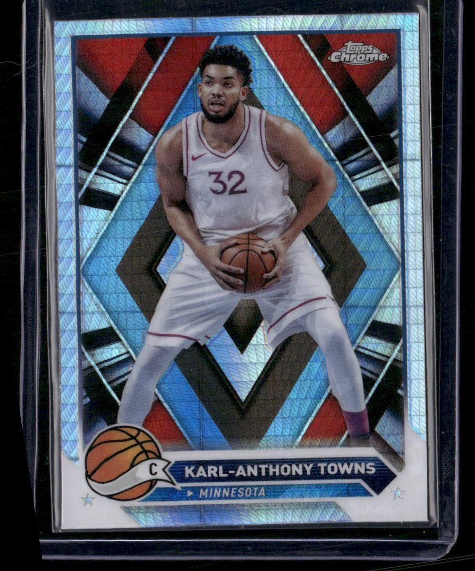 2023-24 Topps Chrome #105 Karl-Anthony Towns Prism Refractors