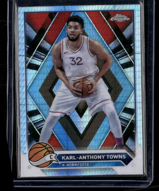 2023-24 Topps Chrome #105 Karl-Anthony Towns Prism Refractors