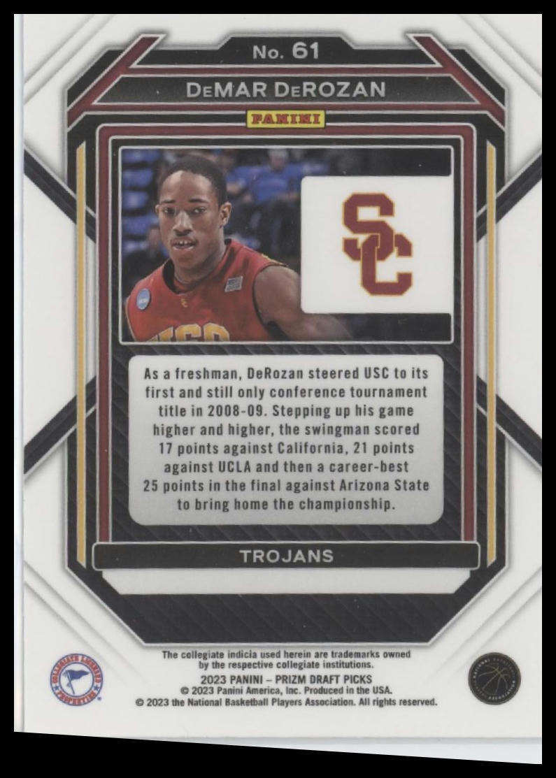 2023 Panini Prizm Draft Picks #61 DeMar DeRozan