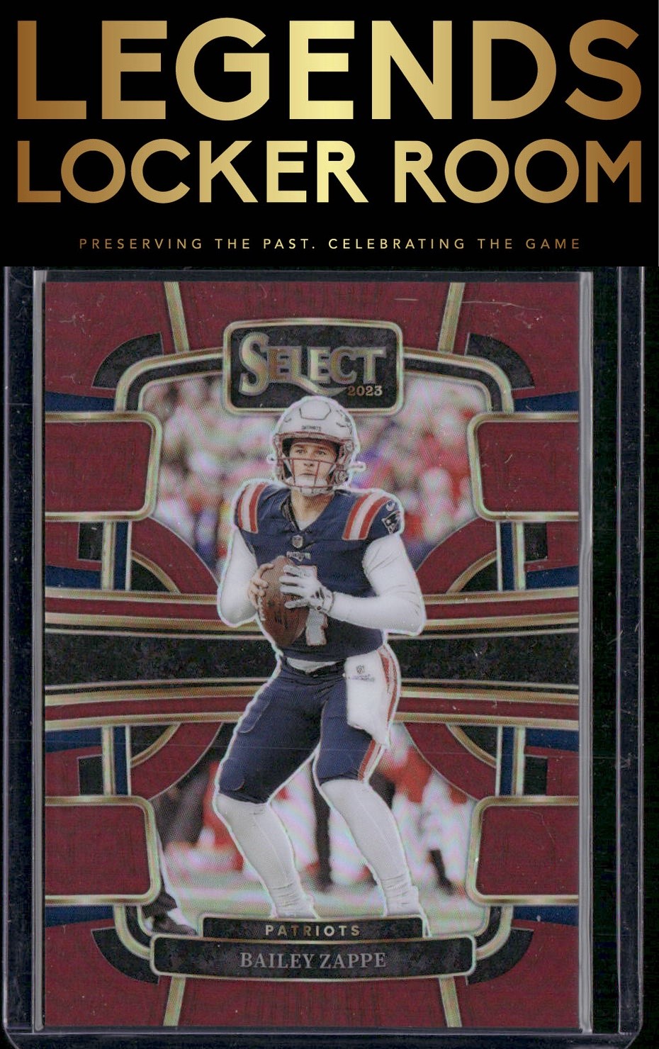 2023 Panini Select #67 Bailey Zappe Maroon Prizms #/149