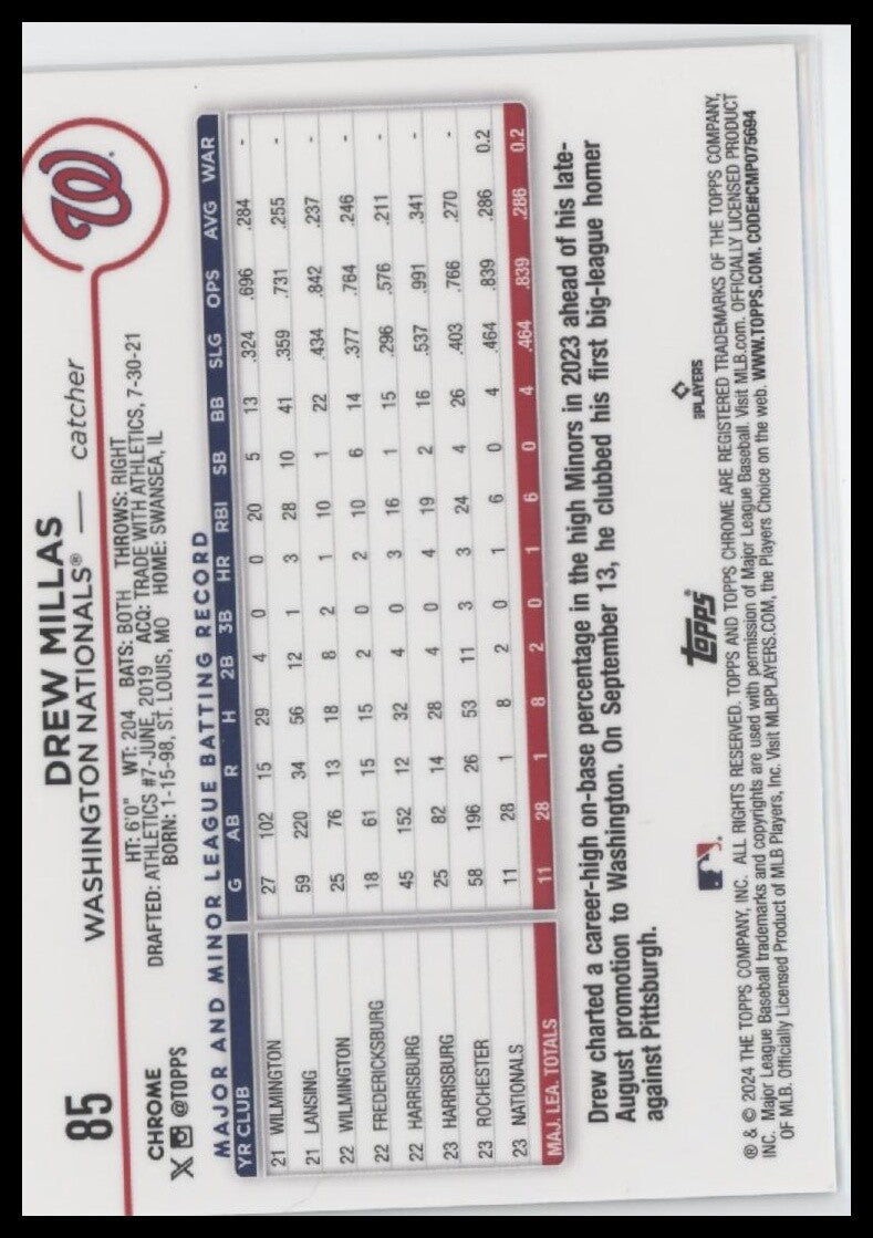 2024 Topps Chrome #85 Drew Millas