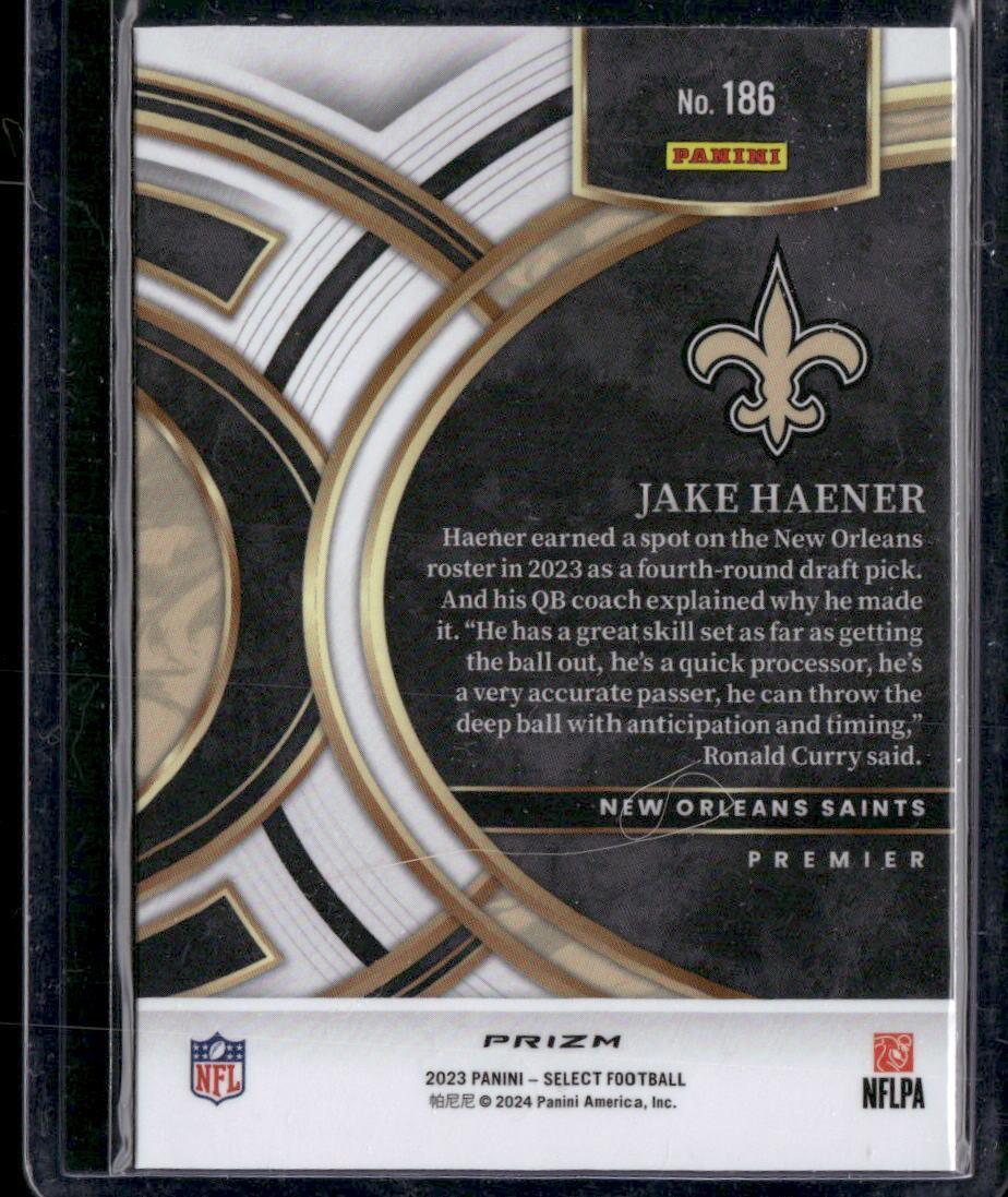 2023 Panini Select #186 Jake Haener Silver Prizms