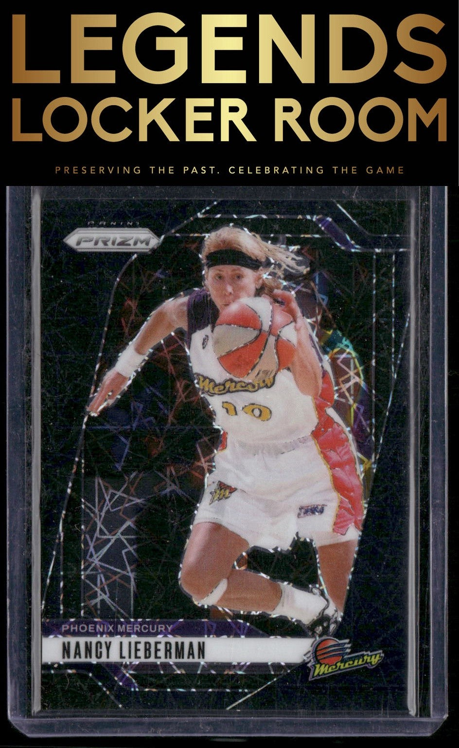 2024 Panini Prizm WNBA #139 Nancy Lieberman Black Velocity Prizms #/39