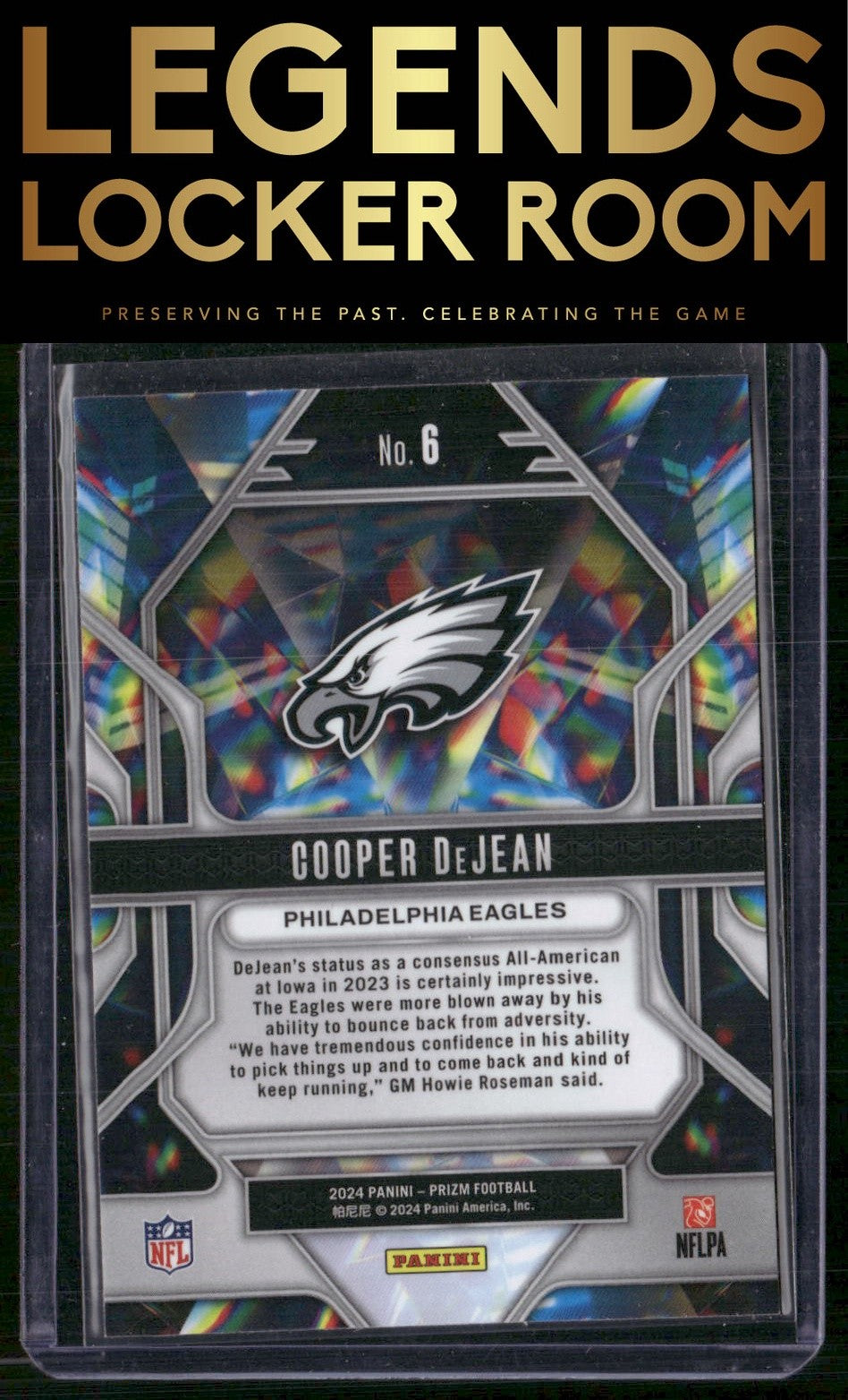2024 Panini Prizm #6 Cooper DeJean Prizmatic