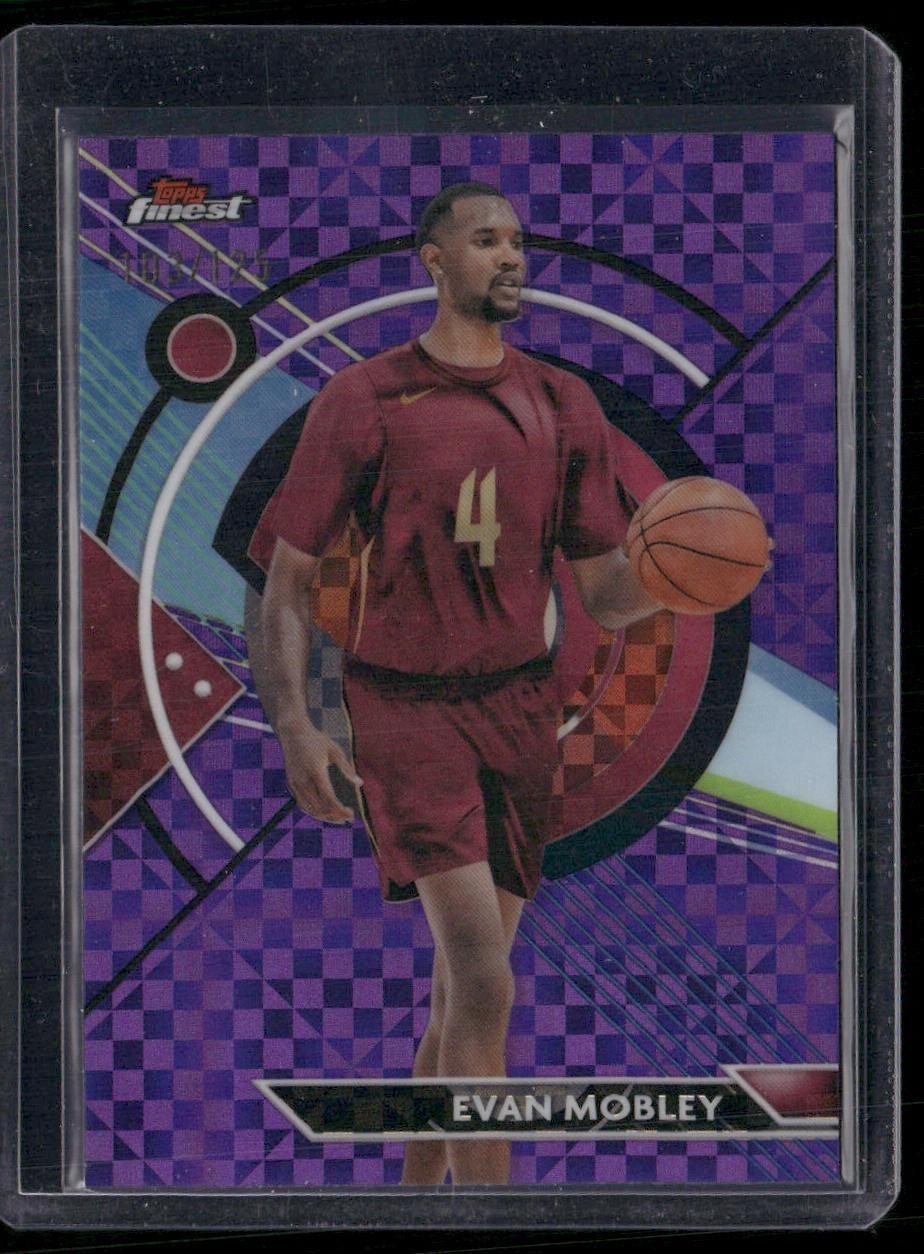 2023-24 Finest #11 Evan Mobley Purple Checkerboard Refractors #/125