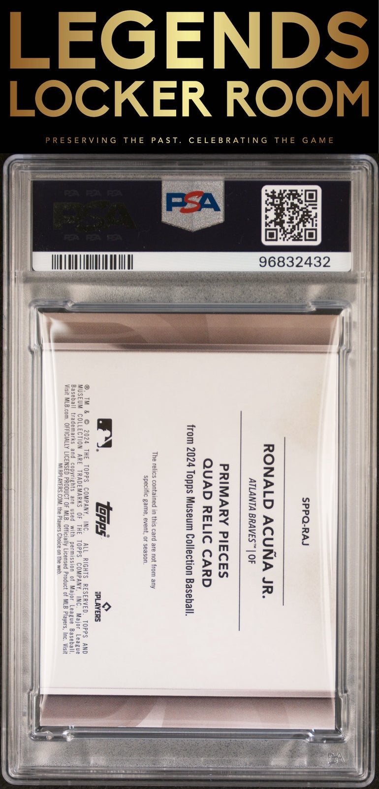 2024 Topps Museum Primary Pieces Quad Ronald Acuna Jr.