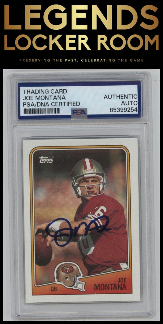 1988 Topps #38 Joe Montana Autograph PSA Authentic