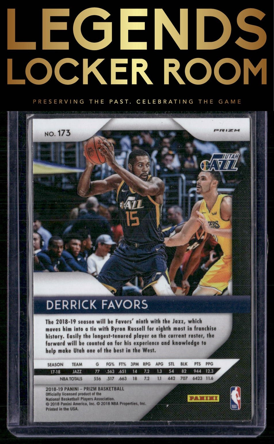 2018-19 Panini Prizm #173 Derrick Favors Prizms Silver